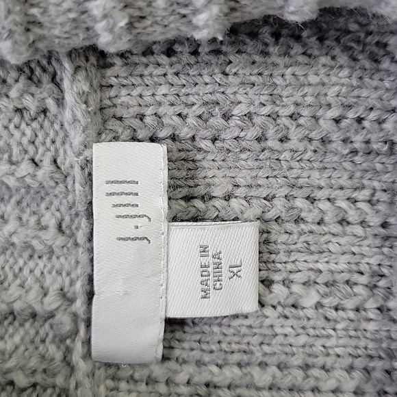 J Jill Gray Cowl Neck Sweater Dress SZ XL - Picture 9 of 11